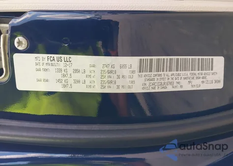 2018 Chrysler Pacifica Touring L Plus from USA, damaged, VIN 2C4RC1EG8JR167059